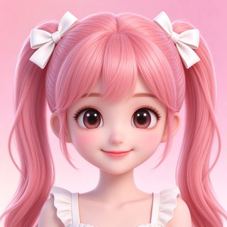 talkmaker人设糖糖，甜心萌妹3D卡通头像