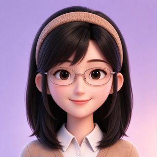talkmaker人设小满，温柔学姐3D卡通头像